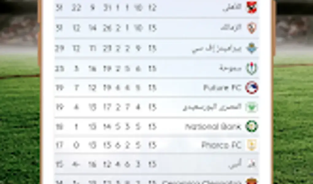 ترتيبات الدوري المصري — EG news