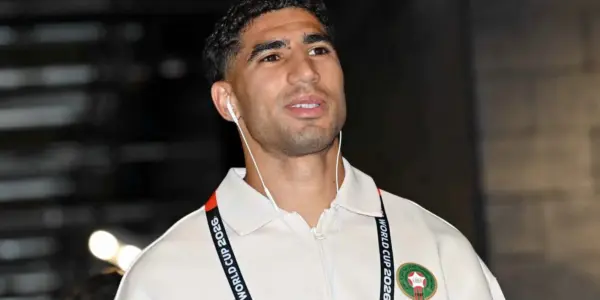 يضحك.. رد فعل غريب من أشرف حكيمي بعد الخسارة أمام فرنسا (صور)