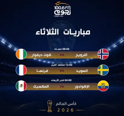 مباريات اليوم.. كين يصطدم بالكونغو الديمقراطية.. ودوكو أمام السنغال بالمونديال - يلاكورة