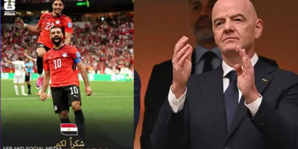 رئيس "الفيفا" يوجه رسالة إلى منتخب مصر بعد إنجاز المونديال