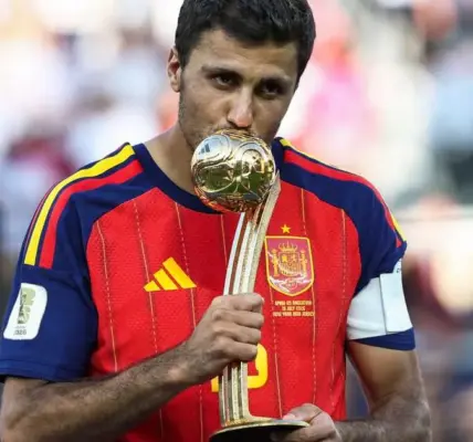 رودري يفوز بجائزة أفضل لاعب في مونديال 2026